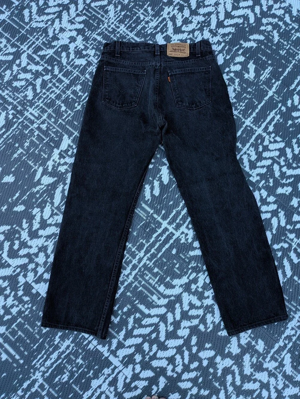 Vintage Levi's 505 Orange Tab Jeans - 33 X 32 Dark Wash Straight Leg - USA Made